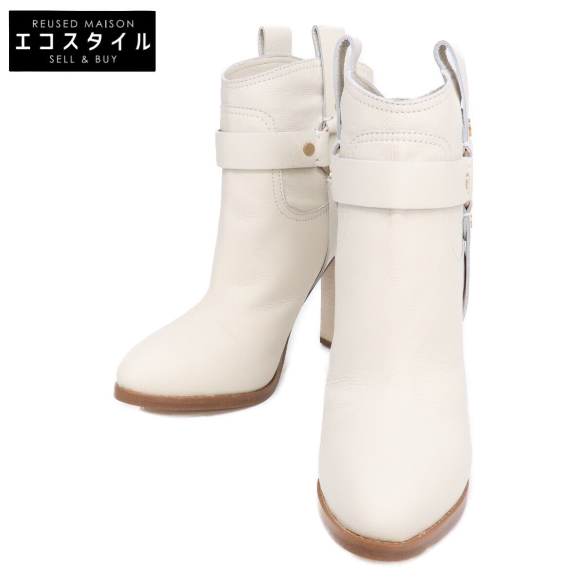 JIMMY CHOO　ジミーチュウ　【美品】86877-009 ハイヒール ブーティ　38 1/2