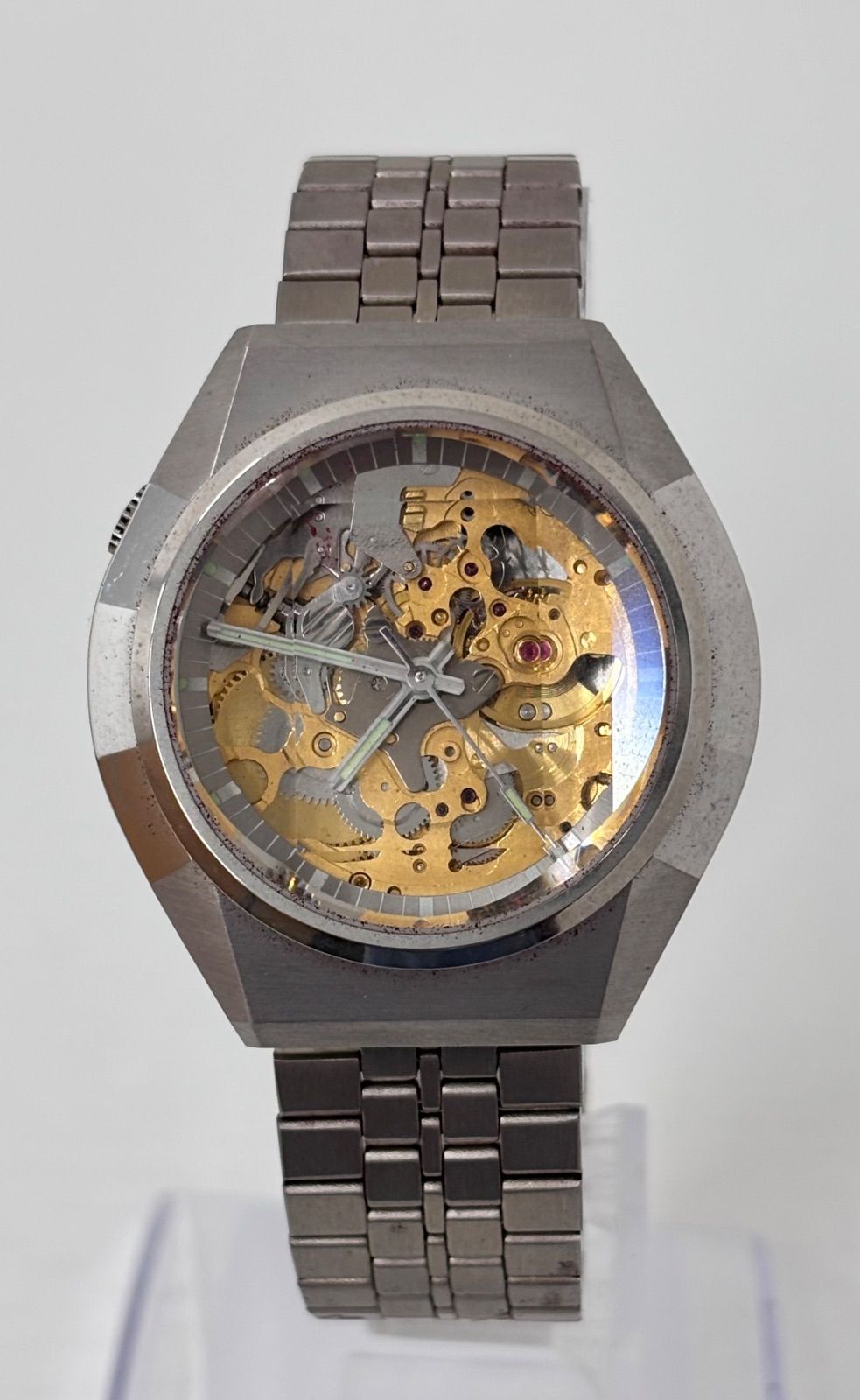 CITIZEN シチズン4-385276Y スケルトン 稼動品