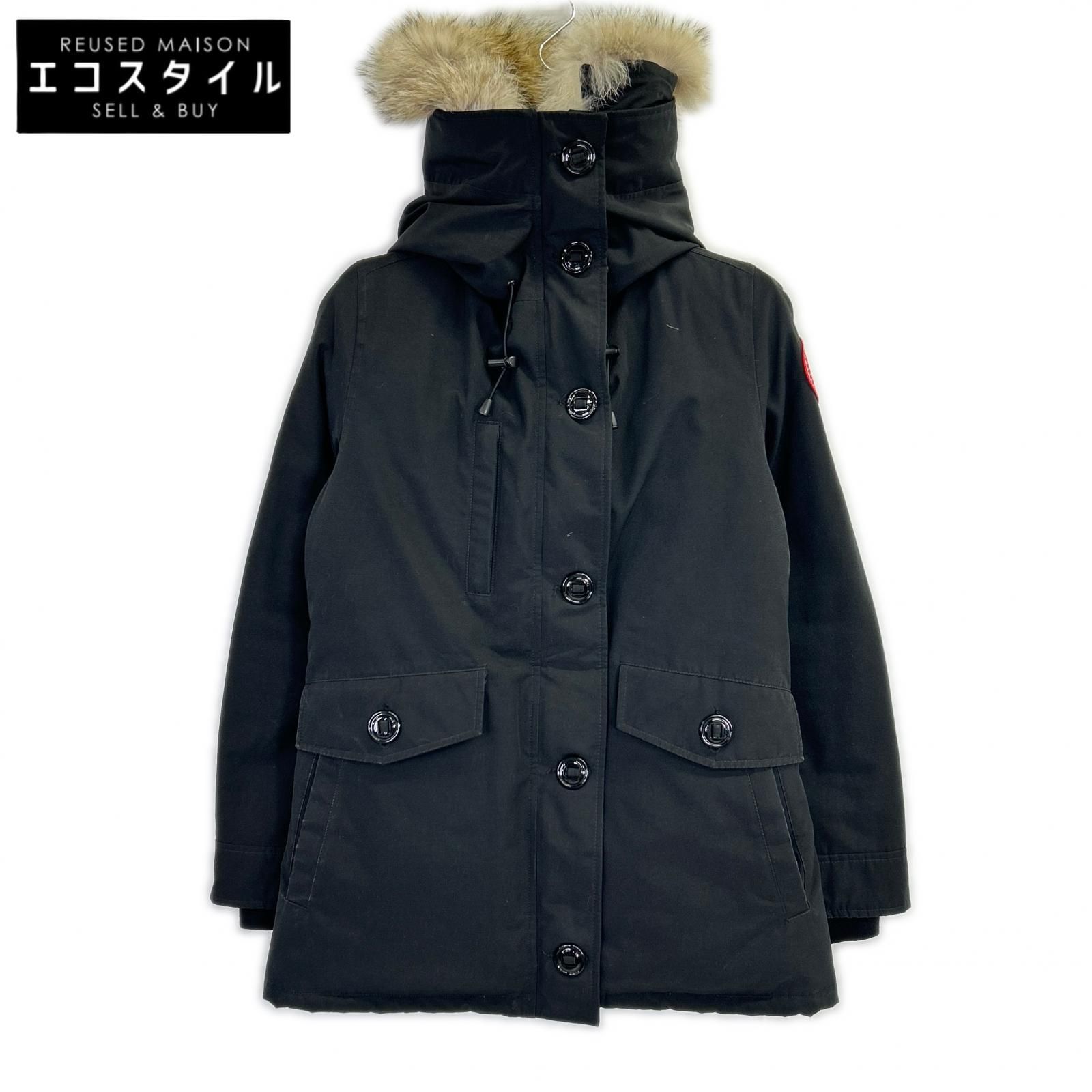 CANADA GOOSE　カナダグース　2300JL ブラック CHARLOTTE PARKA シャーロットパーカ ファー付きダウンジャケット　M