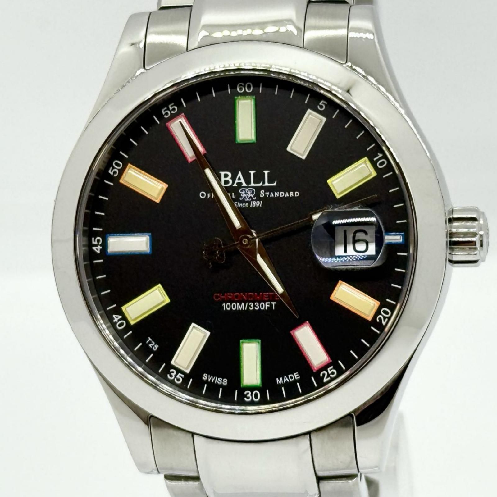 BALLWATCH ボールウォッチ エンジニアIII マーベライト レインボー NM2026C-S33CJ-BK ブラック AT メンズ 腕時計 稼働品
