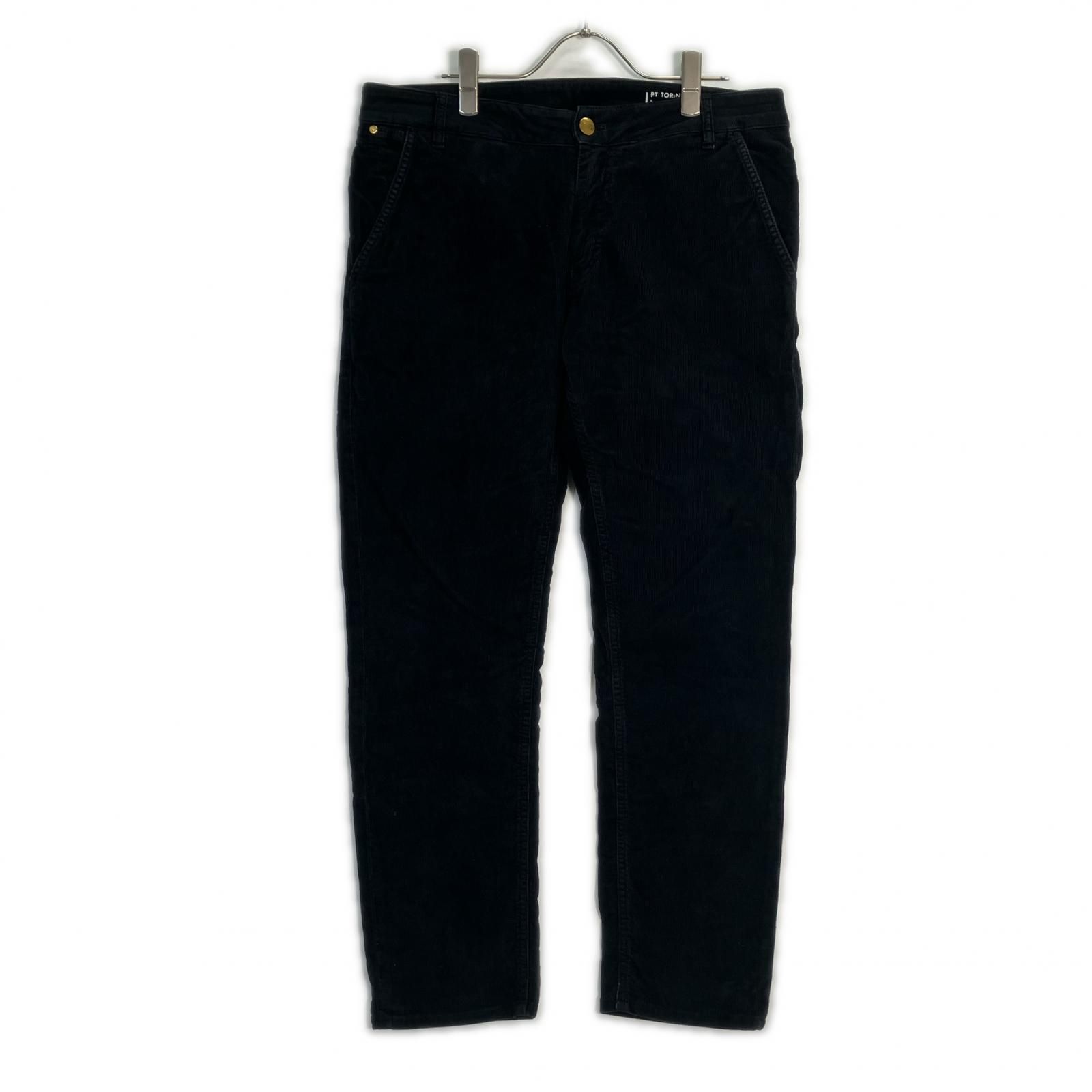 PT TORINO ピーティートリノ GRUNGE 黒 コーデュロイパンツ 33 PT TORINO ピーティートリノ GRUNGE 黒 コーデュロイパンツ 33