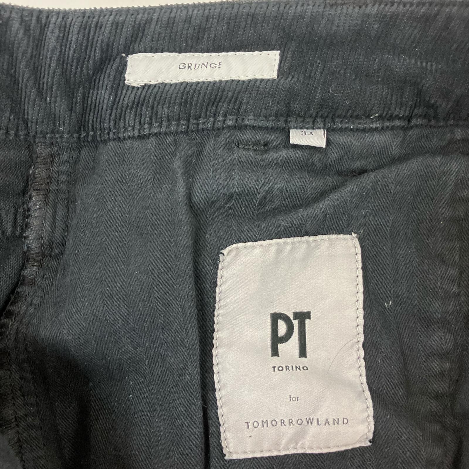PT TORINO ピーティートリノ GRUNGE 黒 コーデュロイパンツ 33 PT TORINO ピーティートリノ GRUNGE 黒 コーデュロイパンツ 33