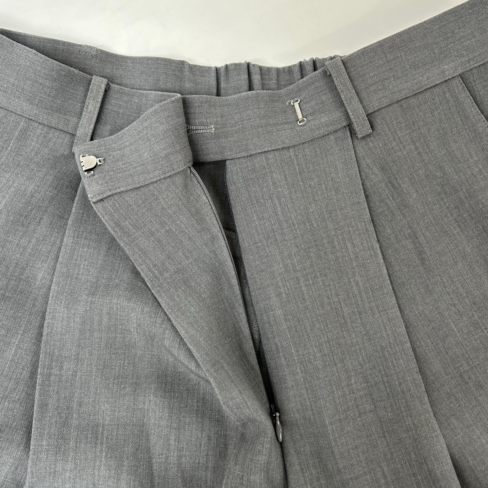 SOEJU　ソージュ　グレー ウールライクタックパンツ　L