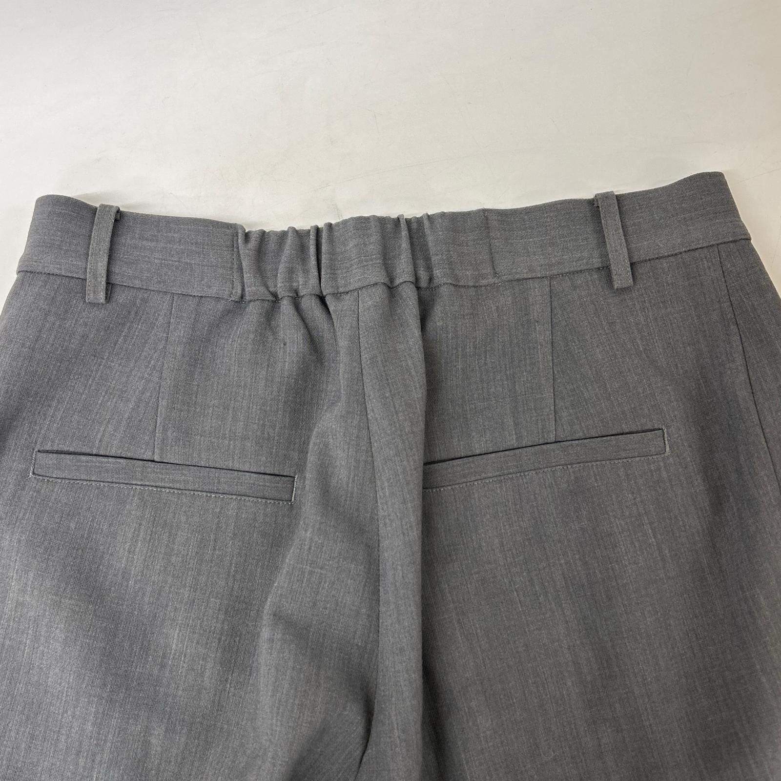 SOEJU　ソージュ　グレー ウールライクタックパンツ　L