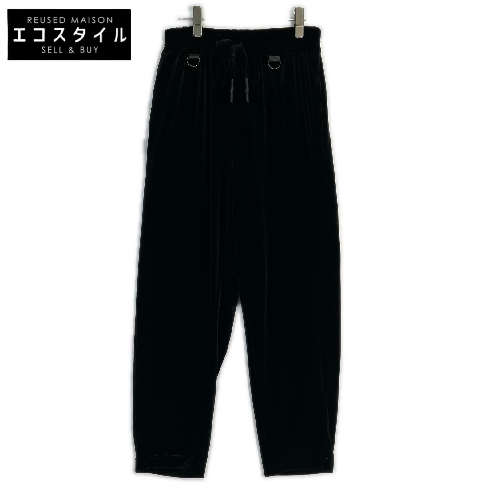 FranCisT_MOR.K.S. フランシストモークス MC2823 ブラック Stretch Velor Easy Trousours パンツ 2