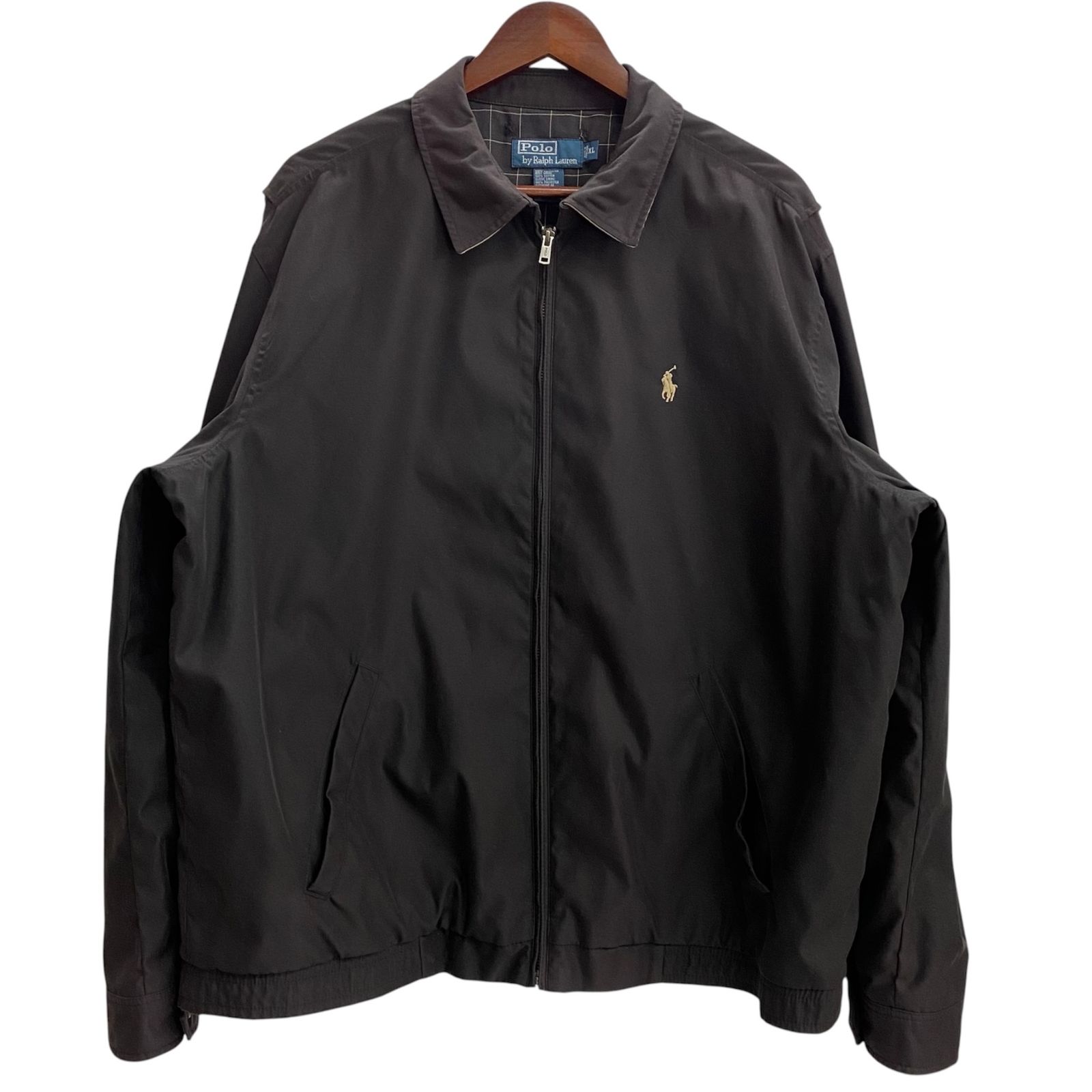 ラルフローレン RALPH LAUREN POLO by Ralph Lauren スイングトップ スポーツジャケット ジャケット ブラック XLサイズ 201MT-6091 VB