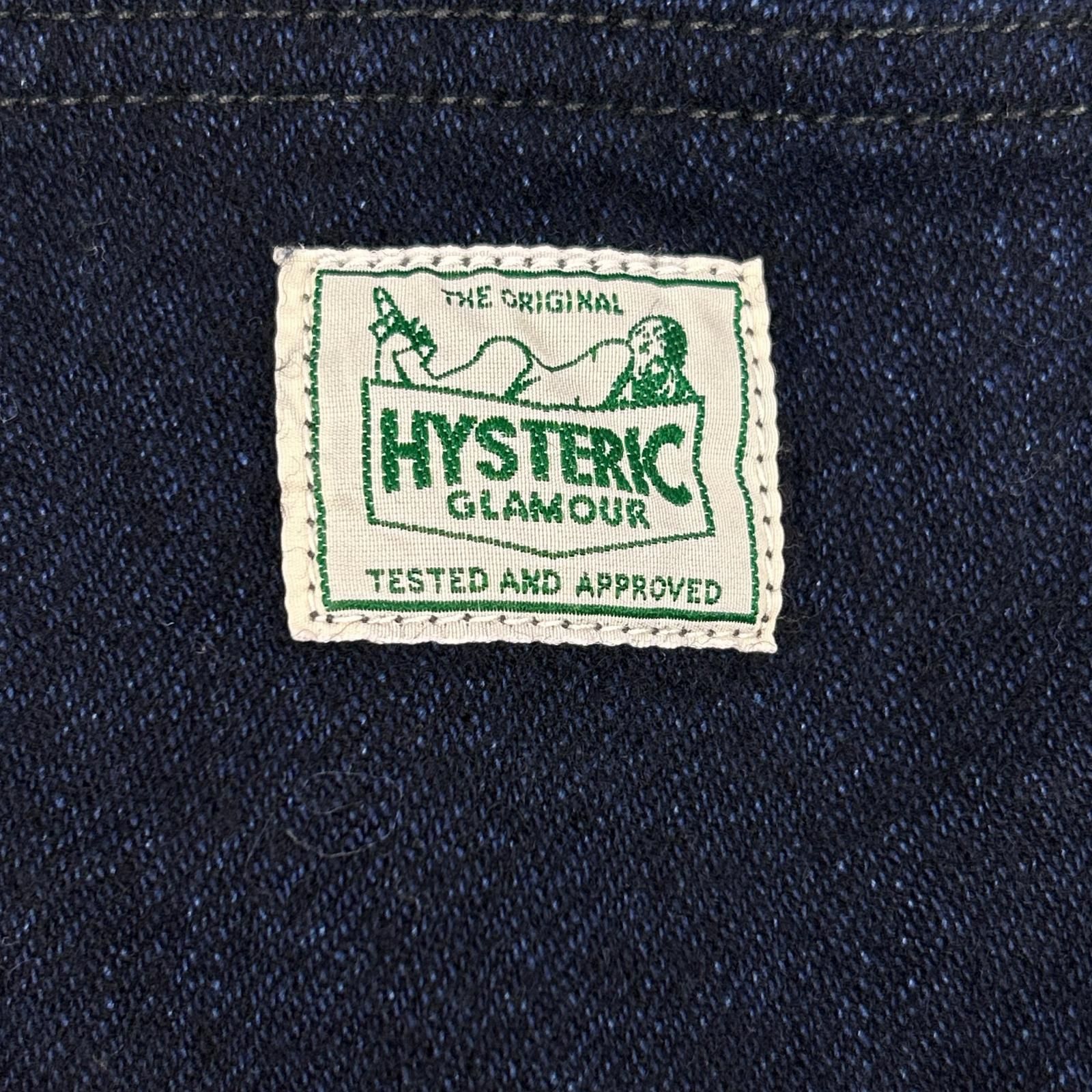 HYSTERIC GLAMOUR　ヒステリックグラマー　0163AS01 ブルー ハイバックオーバーオール　M