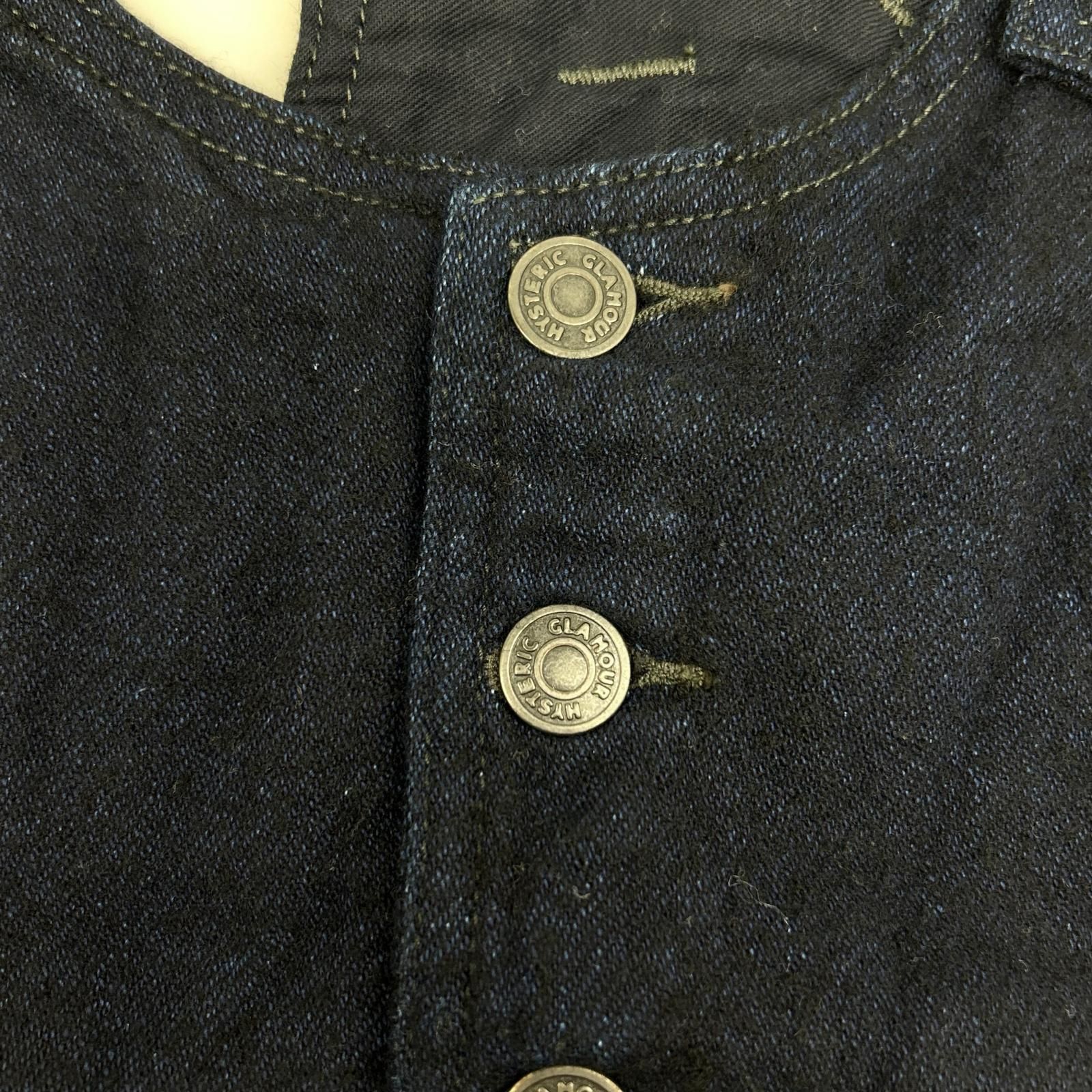 HYSTERIC GLAMOUR　ヒステリックグラマー　0163AS01 ブルー ハイバックオーバーオール　M