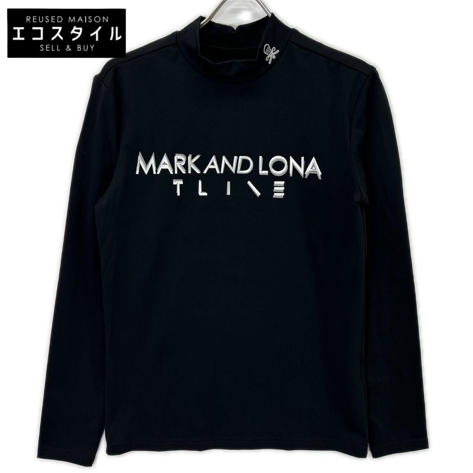 MARK&LONA マークアンドロナ ブラック MXM-5C-AA71 シグ サーモ モックネック シャツ 44