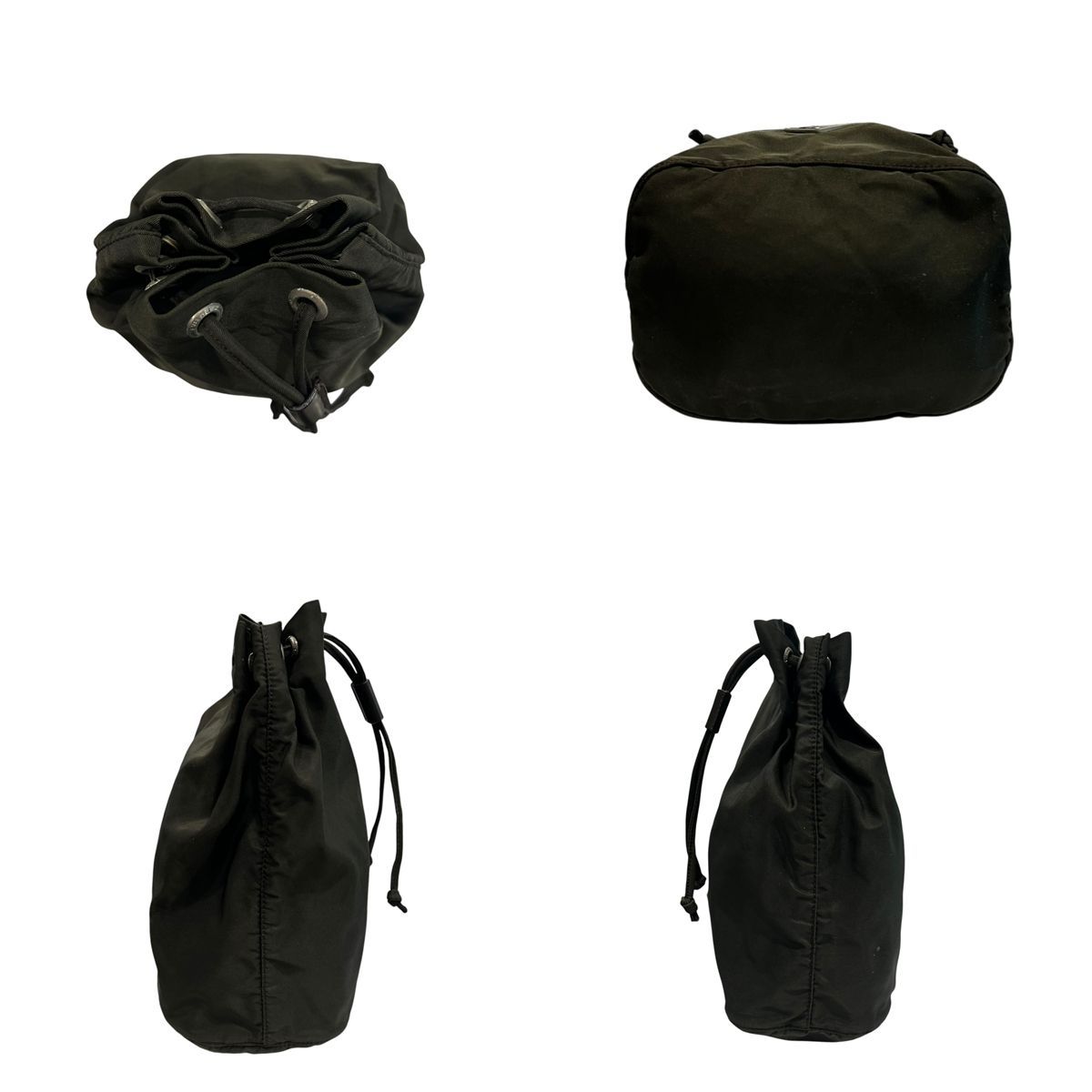 中古】 PRADA プラダ 三角ロゴ ナイロン 巾着ポーチ 25035165 SA