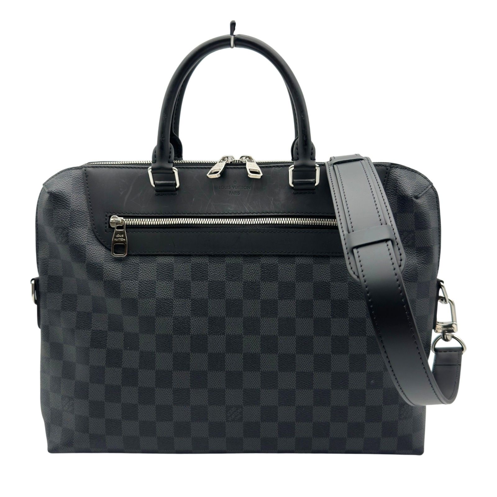 ルイ・ヴィトン LOUIS VUITTON ポルト ドキュマン・ジュールNM N48260 ブラック ダミエグラフィット・PVC・レザー メンズ ビジネスバッグ