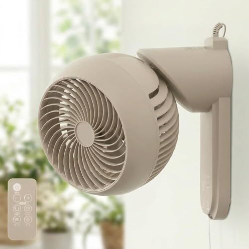 壁掛け扇風機 サーキュレーター 22畳対応【パワフル送風 省エネ 節電対策 リモコン付き】上下左右 360°首振り 静音 ON/OFFタイマー 国内メーカー1年サポート iimono117 (グレージュ)Ju 962b9e8a 壁掛け扇風機 サーキュレーター 22畳対応【パワフル送風 省エネ 節電対策 リモコン付き】上下左右 360°首振り 静音 ON/OFFタイマー 国内メーカー1年サポート iimono117 (グレージュ)Ju 962b9e8a