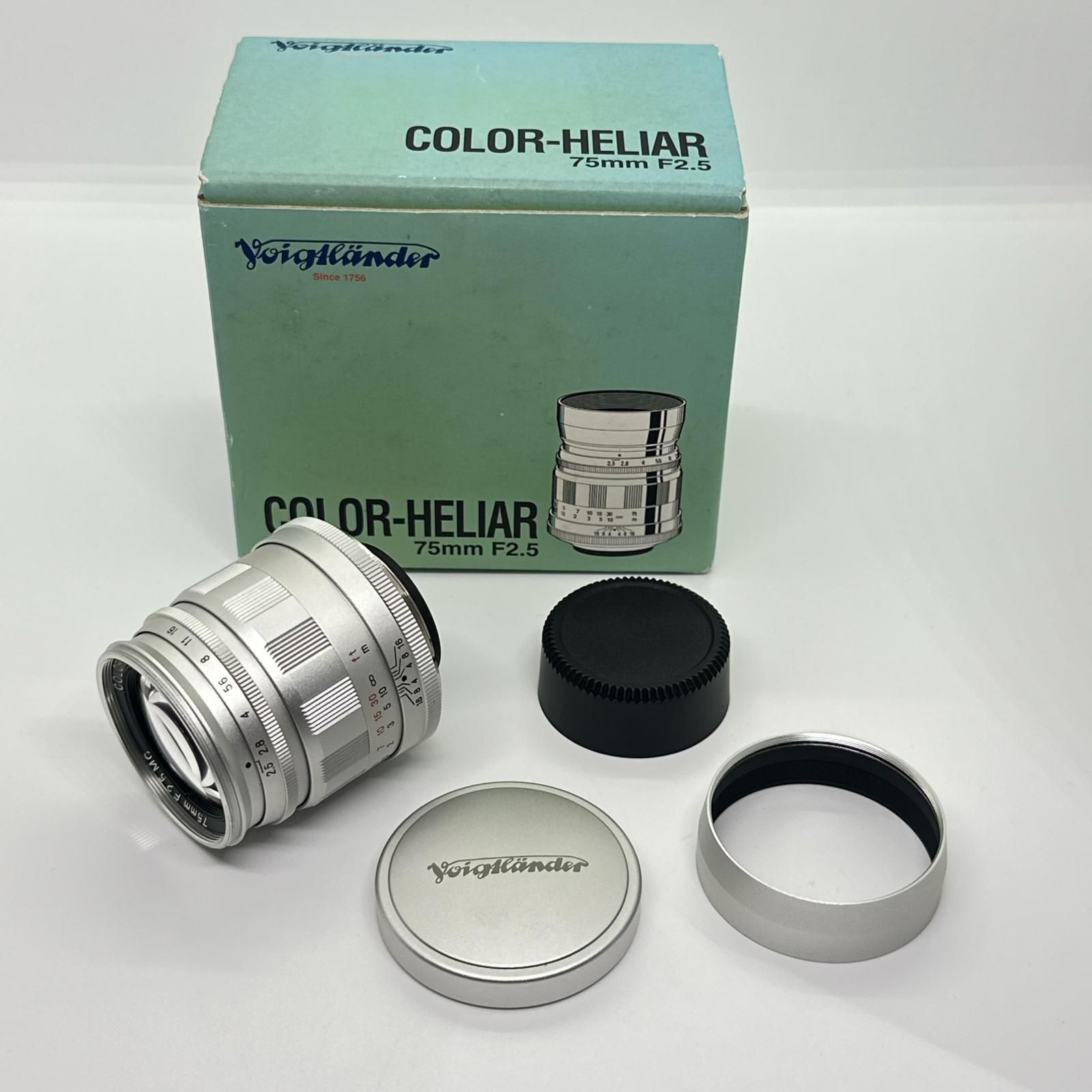 【最速発送】 Voigtlander Color Heliar 75mm F2.5 MC VM Leica Mマウント【難有】