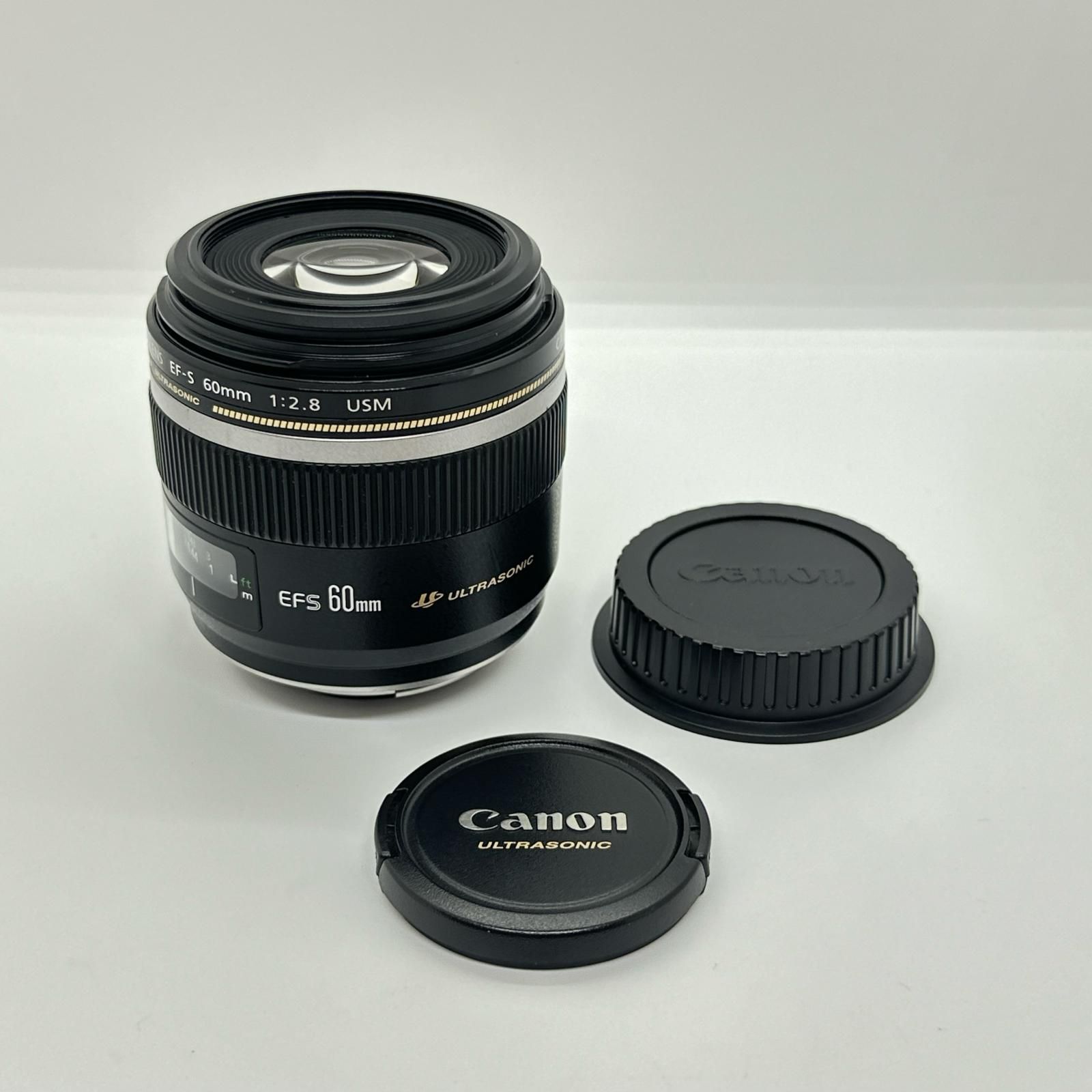 【全額返金保証】【最速発送】Canon EF-S60mm F2.8 マクロ USM 美品 動作確認済