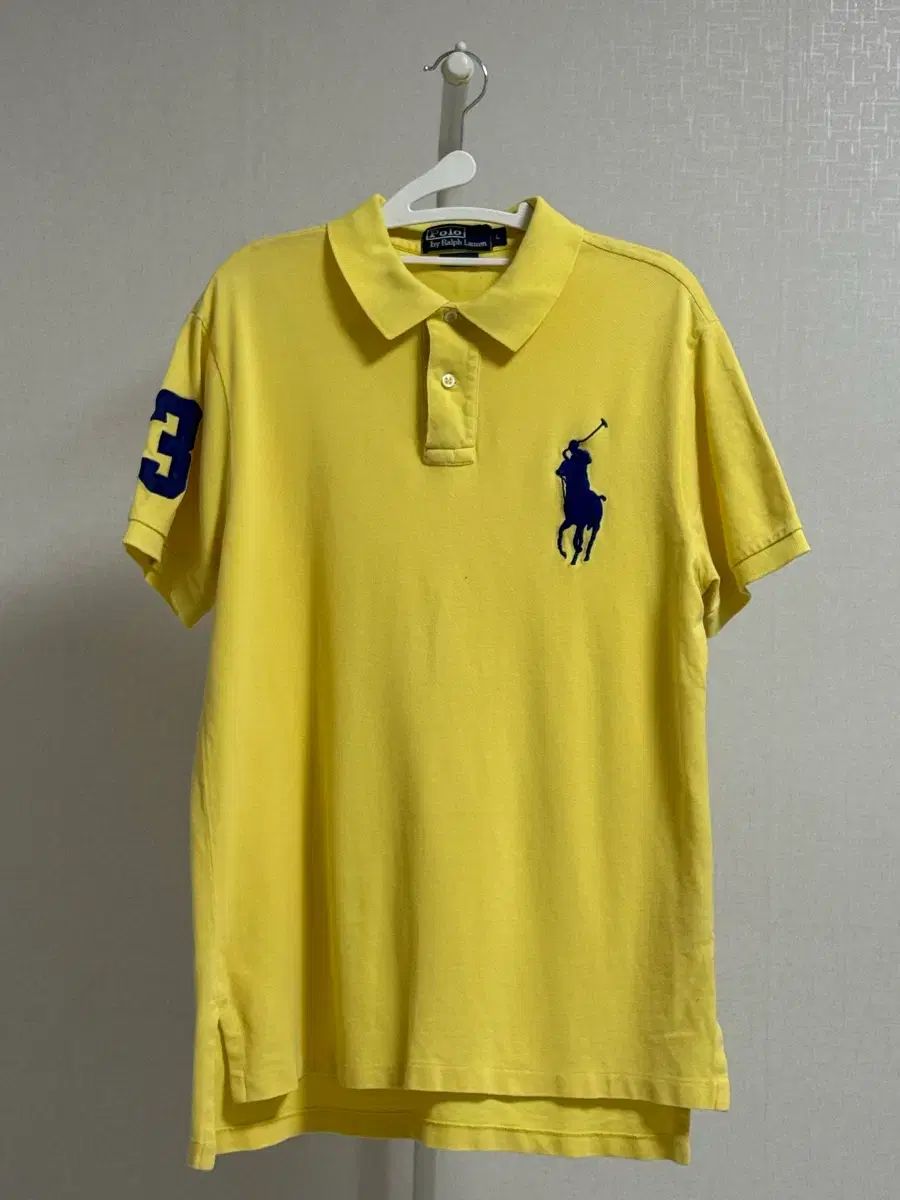 ポロ ラルフローレン ビックポニー カラーTシャツ レモン L