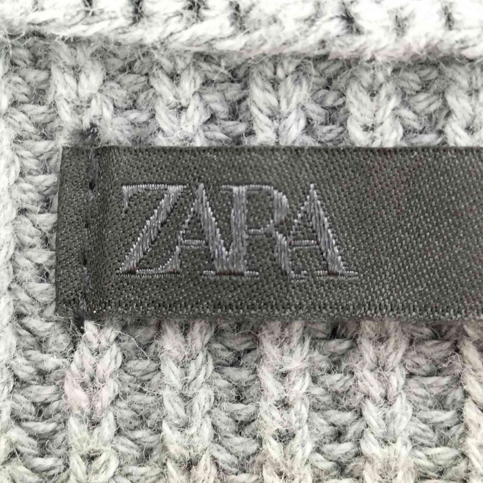 ザラ ZARA ウォッシュド加工リブテクスチャーセーター メンズ import 