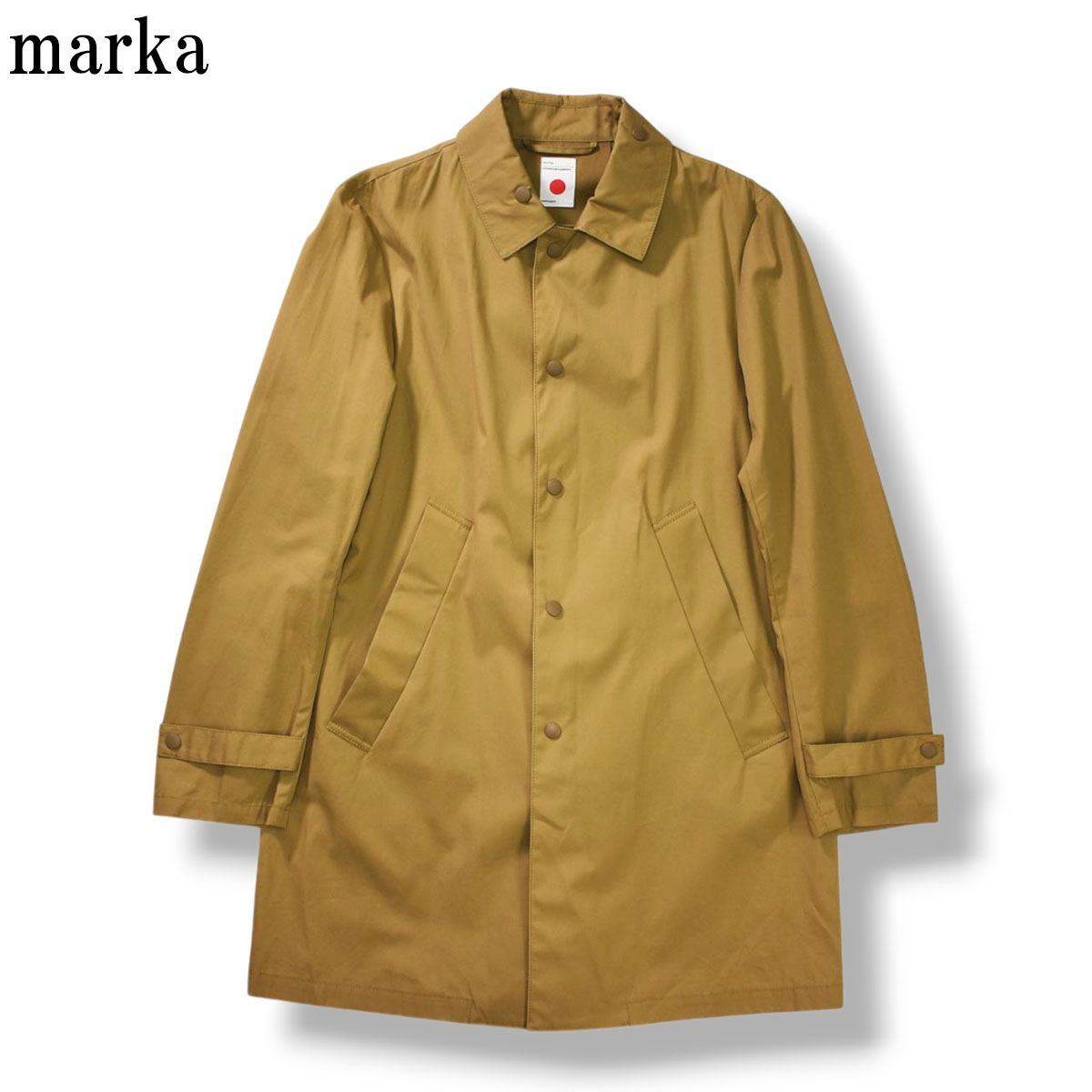 日本製 マーカ marka ライトコート コーチジャケット ステンカラーコート カジュアル トラッド ノームコア 2 ベージュ メンズ