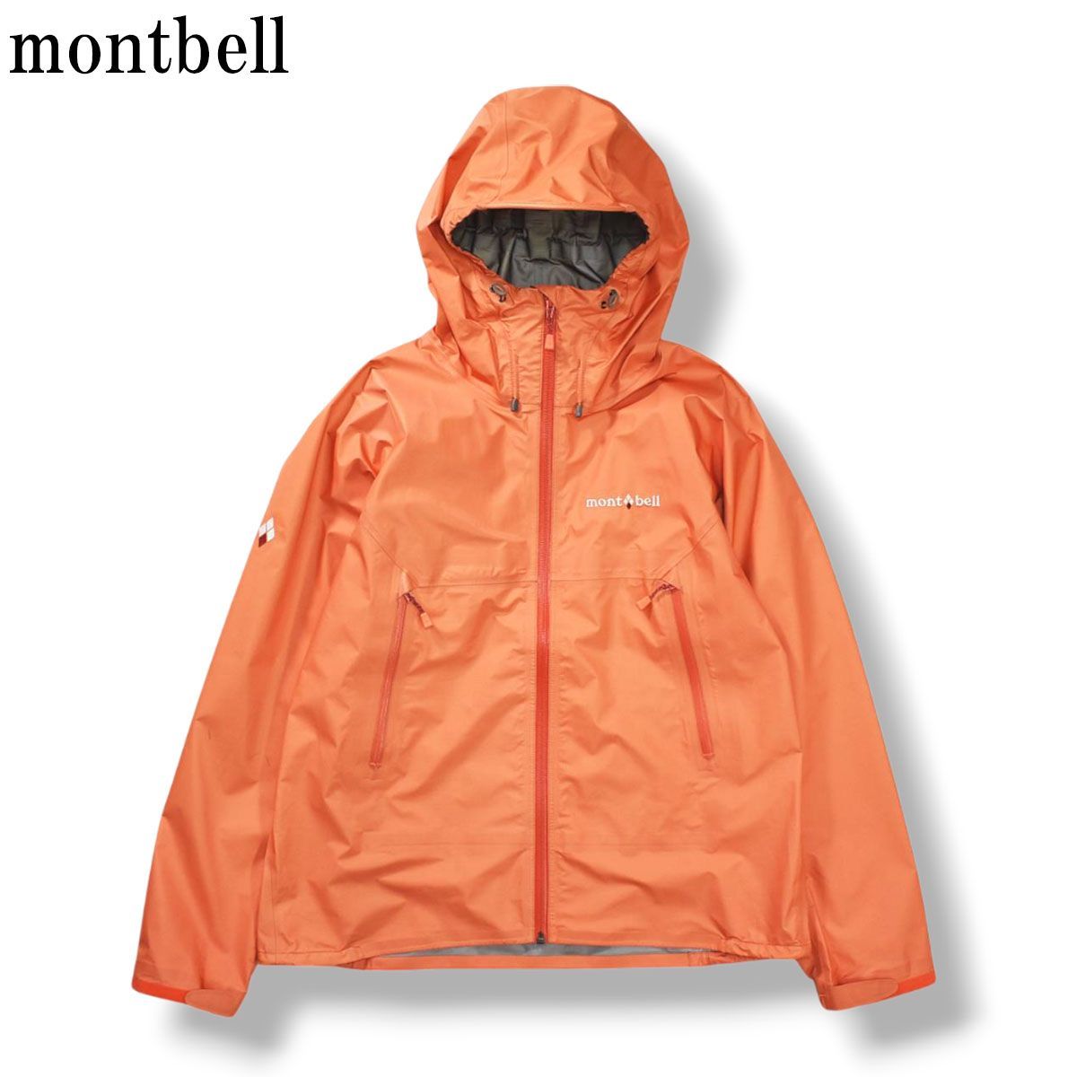 【防水透湿】 モンベル montbell ストームクルーザー ジャケット Women’s ゴアテックス GORE-TEX マウンテンパーカー ジャケット アウトドア レインウェア L オレンジ レディース ♪