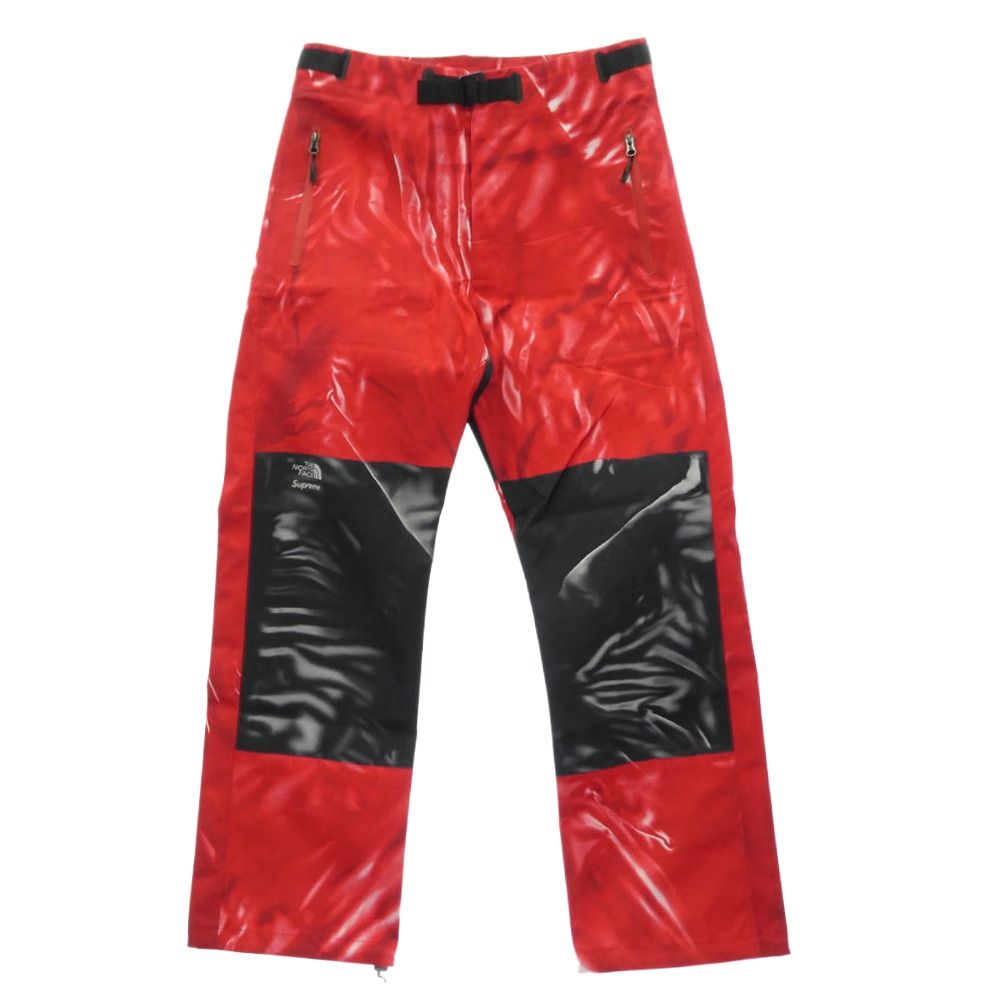 Supreme THE NORTH FACE ノースフェイス 23SS × The North Face ノースフェイス Trompe Loeil Printed Mountain Pant プリント マウンテン パンツ レッド系 M【極上美品】【中古】