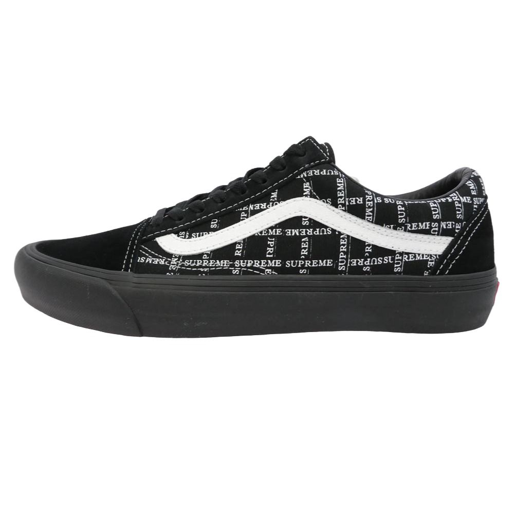 Supreme シュプリーム VANS バンズ 20AW VN0A45JC2YW x VANS バンズ ヴァンズ Old Skool Pro オールドスクール プロ スエード キャンバス スニーカー ブラック系 28cm【極上美品】【中古】