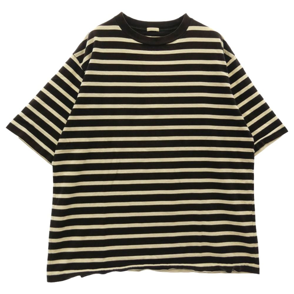 COMOLI コモリ ボーダー Tシャツ K01-05003 COMOLI コモリ K01-05003 クルーネック ボーダー 半袖 Tシャツ