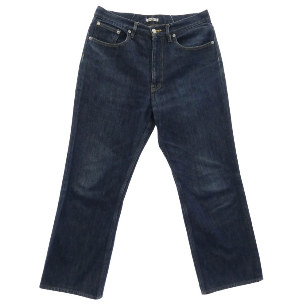 AURALEE オーラリー A9SP01DM HARD TWIST DENIM 5P PANTS ハードツイスト デニム 5ポケットパンツ インディゴブルー系 32【中古】