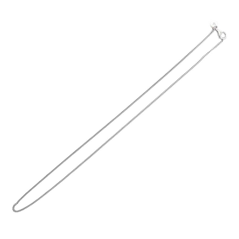 TOM WOOD トムウッド 100269-17 Curb Chain Slim カーブチェーン ネックレス スリム 17inchi シルバー系【中古】