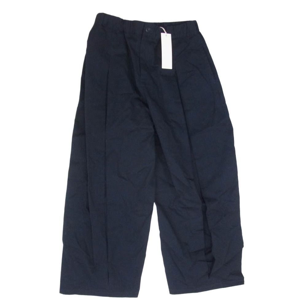 セイジネーション SAGE NATION S011 BOX PLEAT TROUSER ボックス プリーツ ワイド トラウザーズ パンツ ネイビー XL【極上美品】【中古】