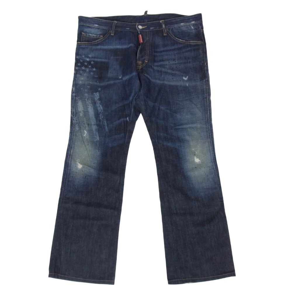 メンズ DSQUARED2 ダメージ加工デニム 54