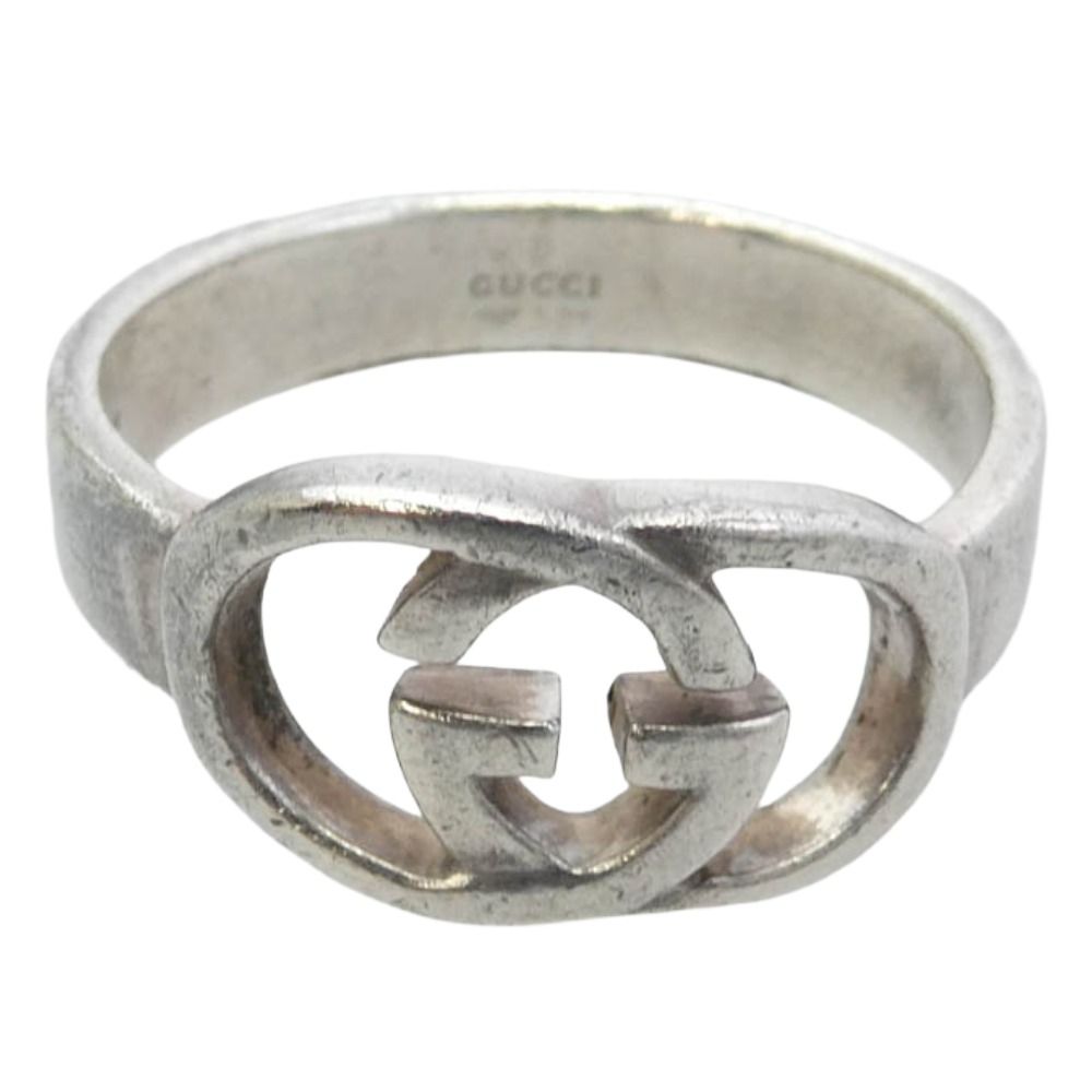 GUCCI グッチ インターロッキングG リング シルバー系 18号【中古】