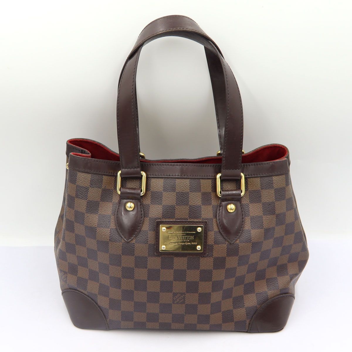 ルイヴィトン（LOUIS VUITTON)　ハムステッドPM　N51205　ダミエ・エベヌ　ハンドバッグ　トートバッグ　レディース(中古)
