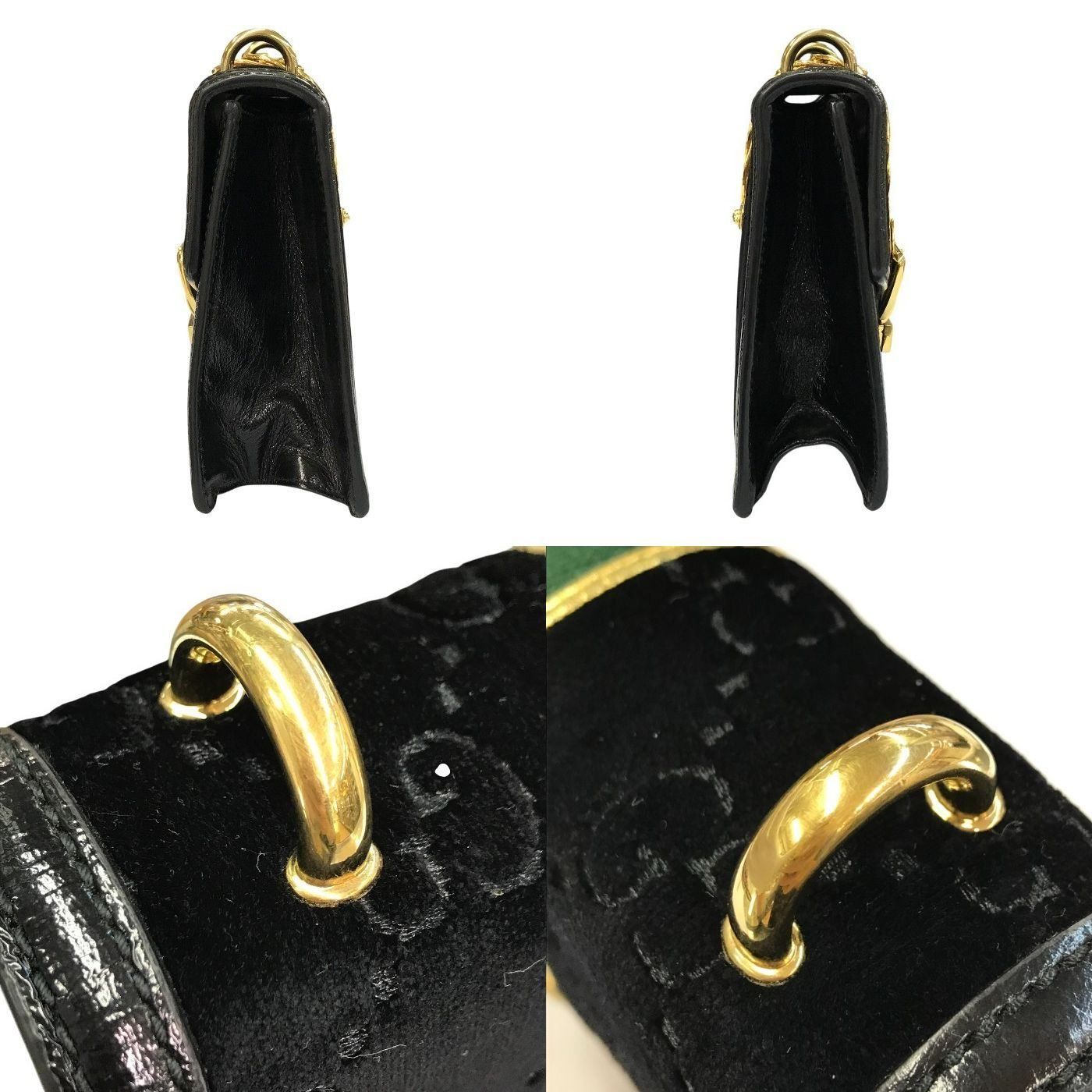 GUCCI グッチ シルヴィ ショルダーバッグ レディース ベロア GG柄