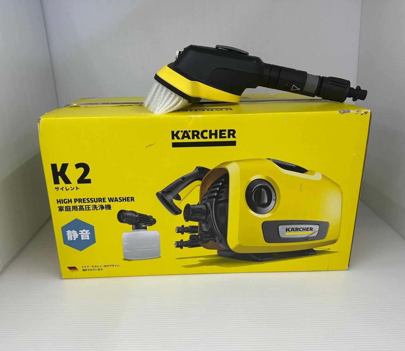 【未使用】KARCHER ケルヒャー 高圧洗浄機 K2サイレント ウォッシュブラシ付き 2025年製 (2606063)