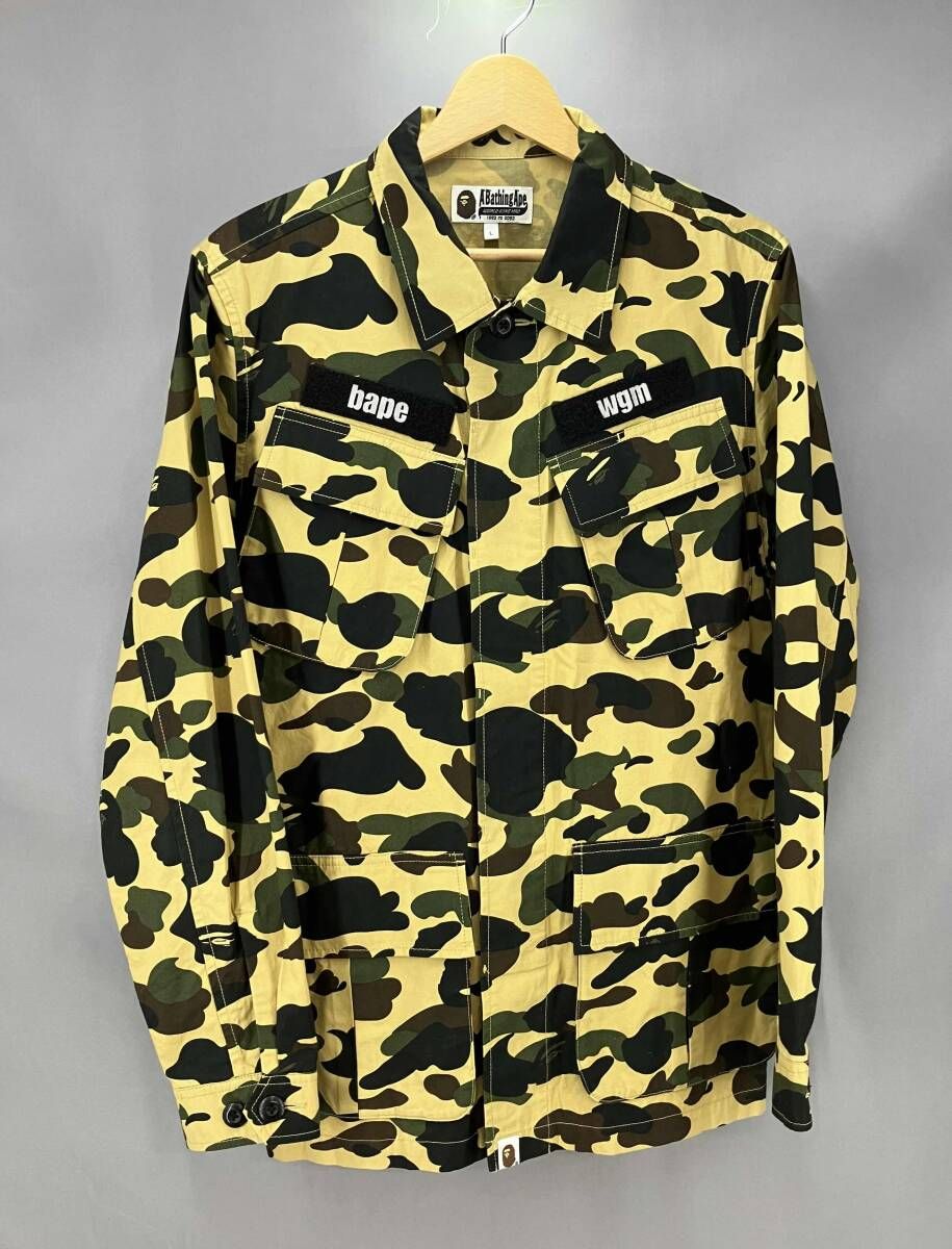 ★ A BATHING APE アベイシングエイプ 長袖シャツ 001SHD301024X サイズL マルチカラー 通年