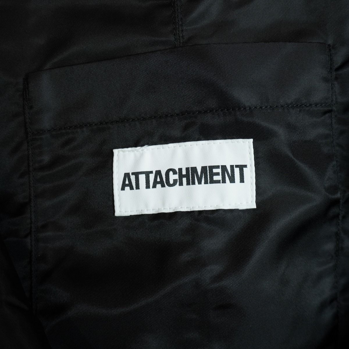 美品 ATTACHMENT アタッチメント SYNTHETIC SHOULDER SHOPPING BAG 