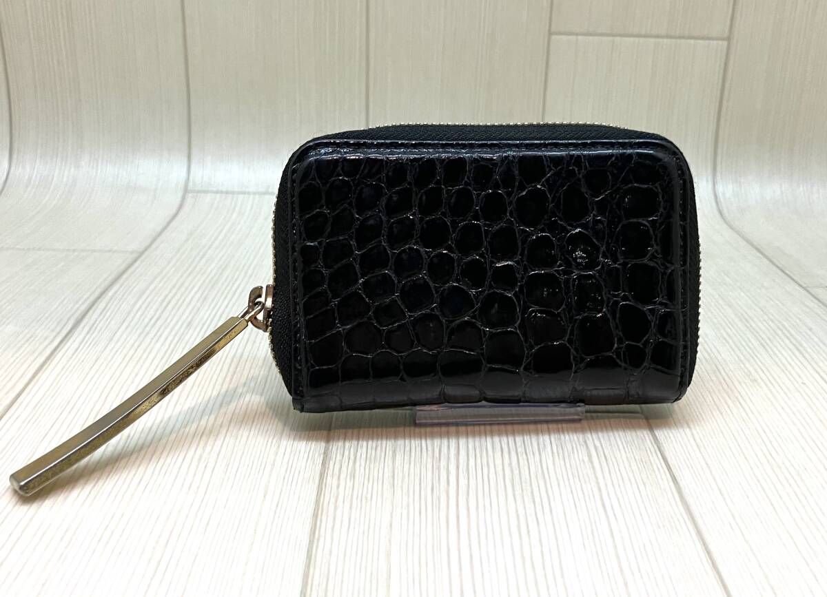 ★ 池田工芸 池田工芸 コインケース コインケース クロコ ブラック 通年