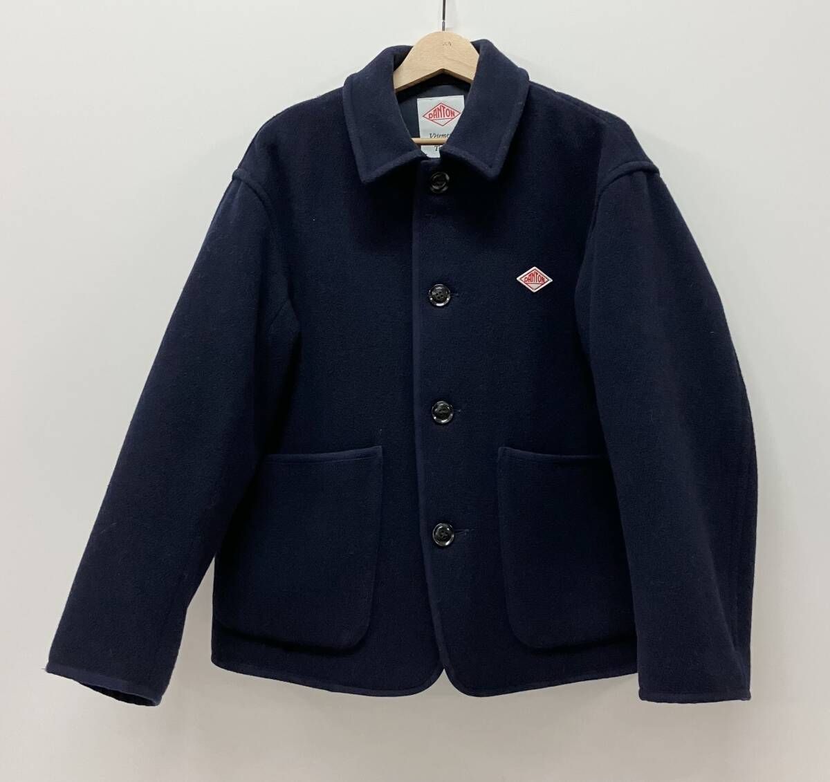DANTON ダントン DT-A0210 WLP その他ジャケット ウールライトパイル カバーオール サイズ38 ネイビー 日本製