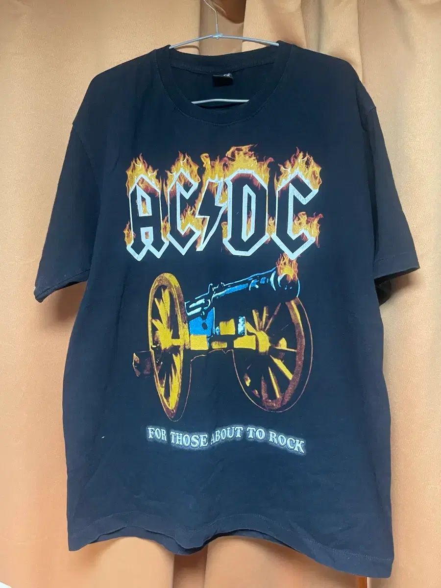 AC/DC キャノン プリンティング 半袖Tシャツ XL