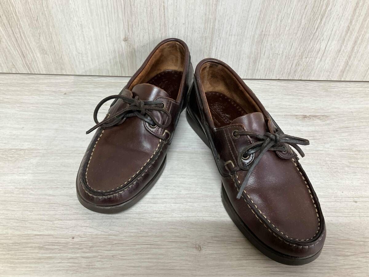 PARABOOT パラブーツ デッキシューズ 0521 24.5cm ブラウン 箱無し