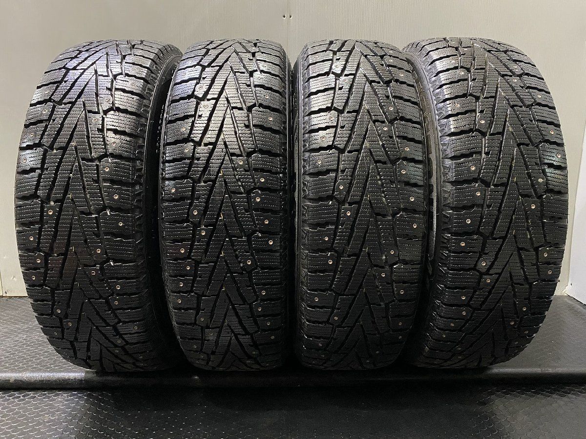 【希少】ROADSTONE WINGUARD win Spike 225/65R17 17インチ スパイクタイヤ 4本 バリ溝 カップピン ハリアー エクストレイル RAV4等 KTN823