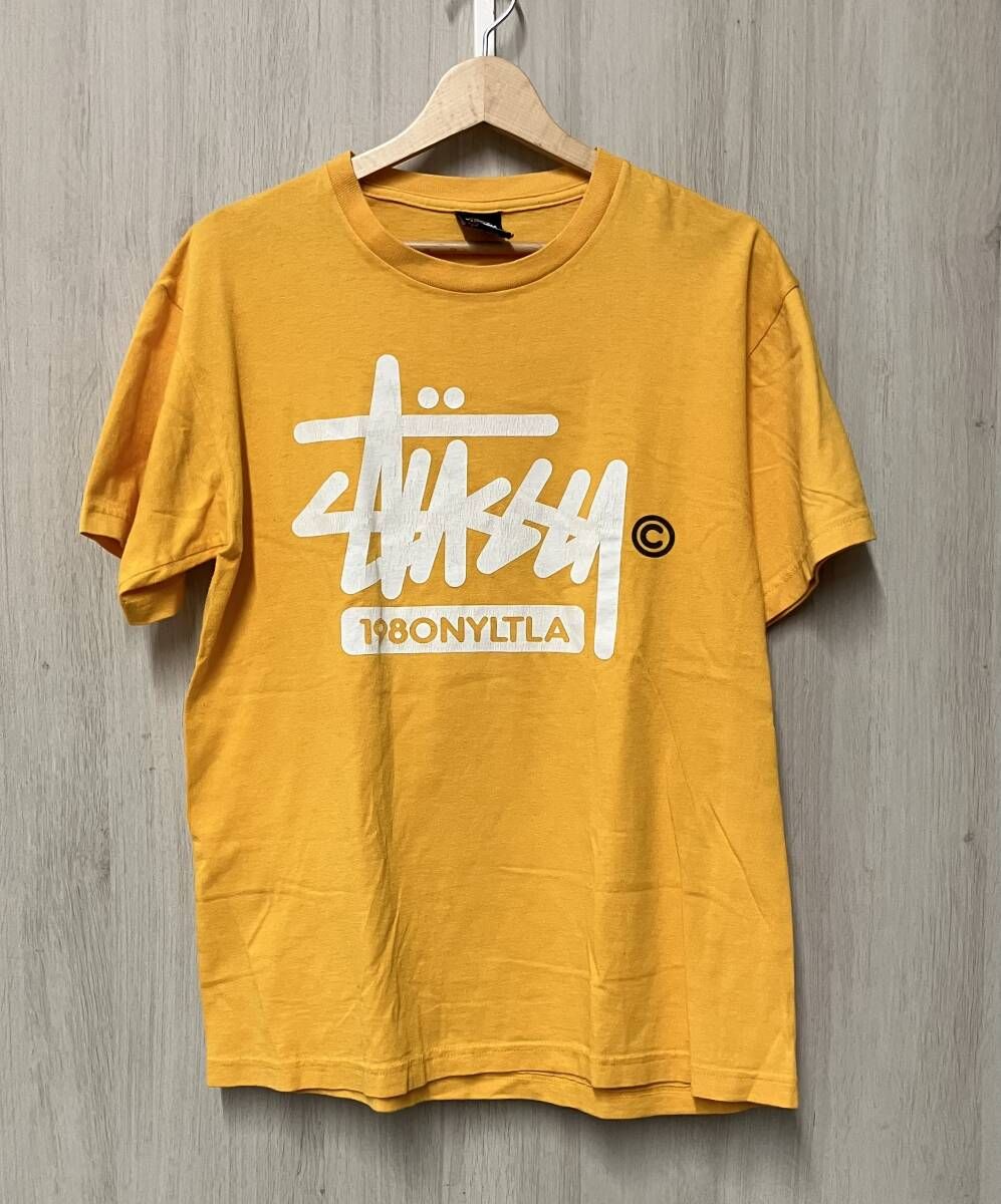 STUSSY/ステューシー/00s/NYLTLA /半袖Tシャツ/サイズM/イエロー