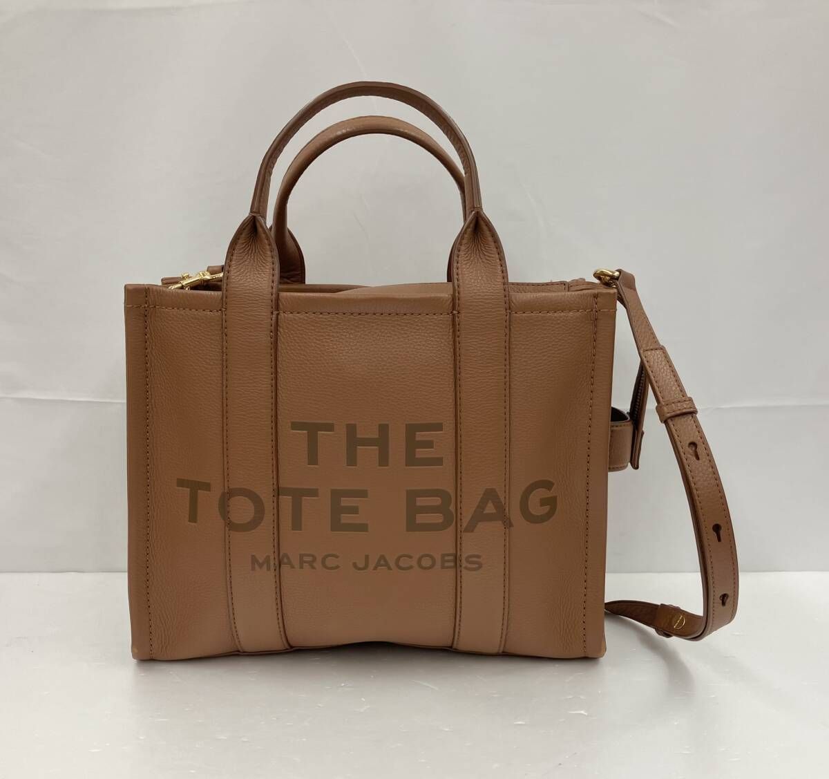MARC JACOBS マークジェイコブス トートバッグ 本革 2way ブラウン 通年