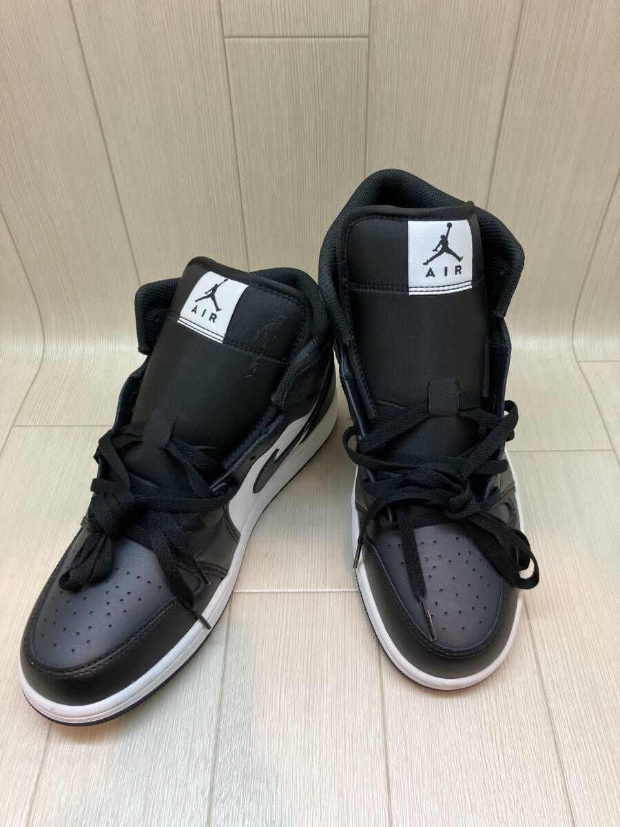 ★ NIKE ナイキ ハイカットスニーカー エアジョーダン1ミッド DQ8426-010 28cm 黒×白 通年 8,301円