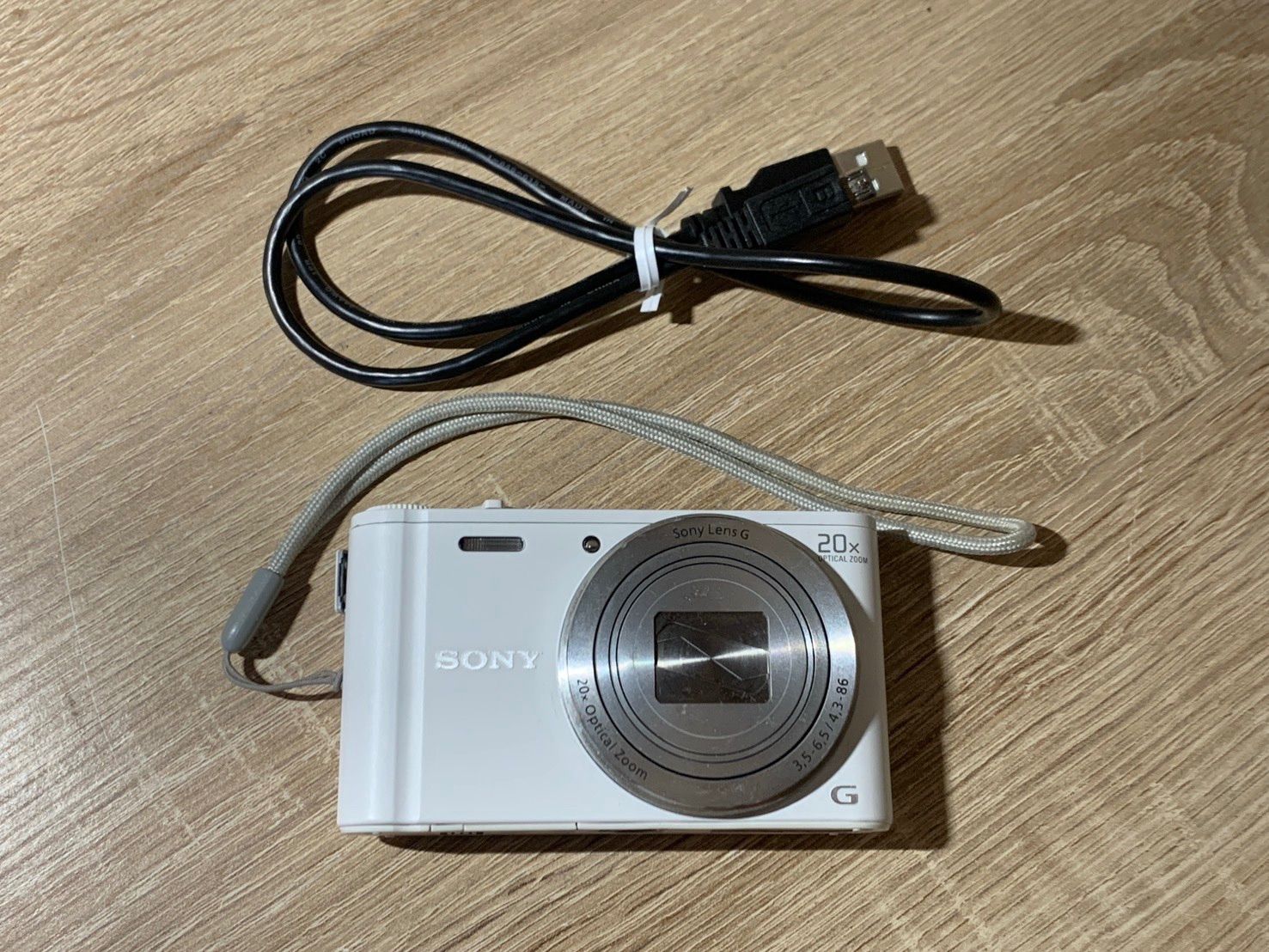 1298 Sony Cyber-shot DSC-WX350 ホワイト デジカメ 動作確認済み【ネ】