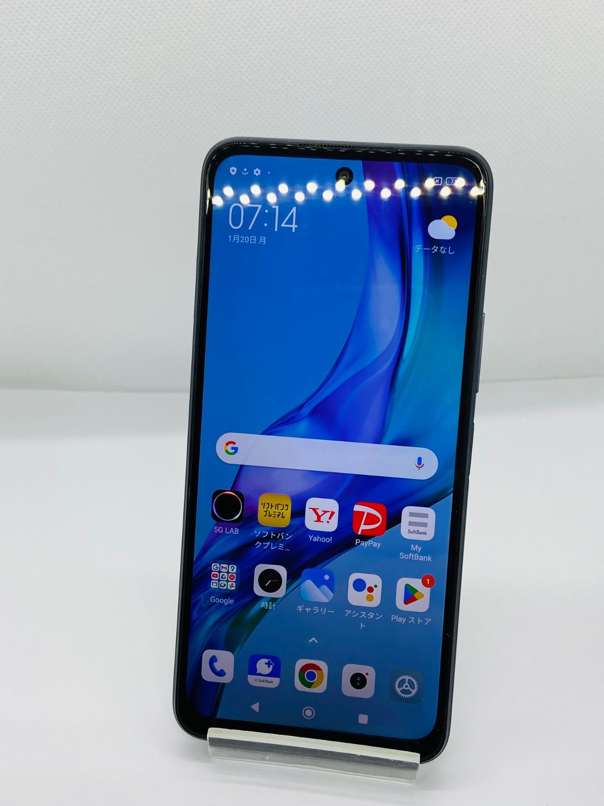 ★【訳あり品】 Xiaomi Redmi Note 10T 5G A101XM ブラック Softbank 管理:W0O_