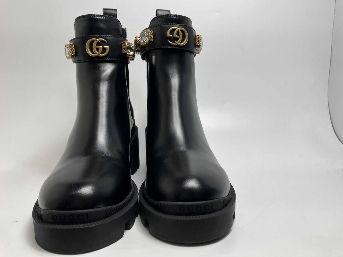 GUCCI 550036 ゴアブーツ（ビジュ付） 衣料