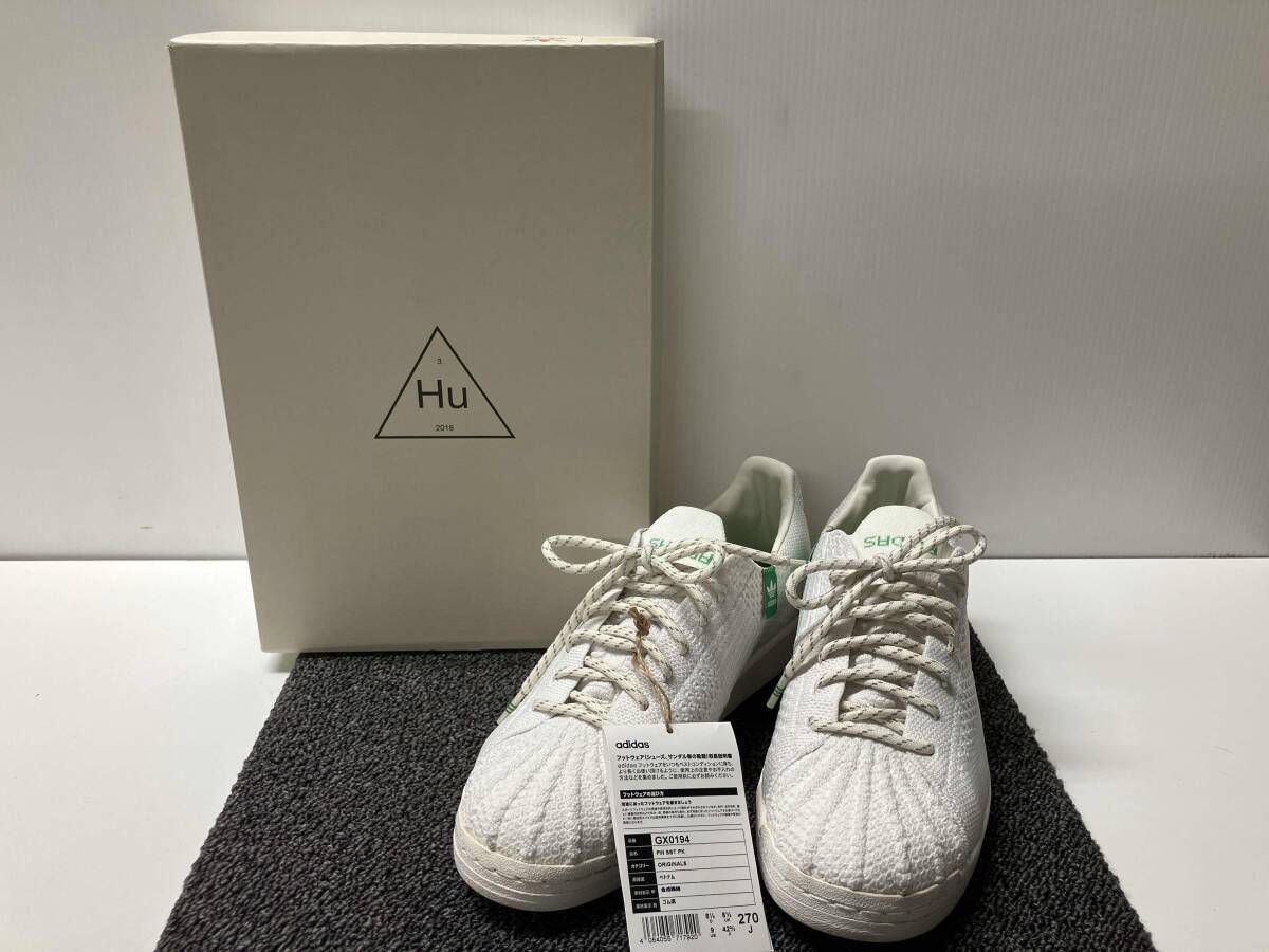 ★タグ付き★ adidas アディダス GX0194 PHARRELL WILLIAMS SUPERSTAR PRIMEKNITサイズ27cm ホワイト スニーカー