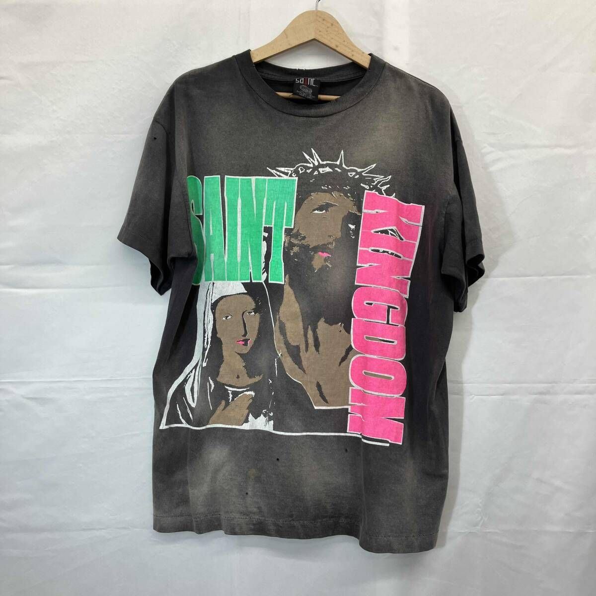 SAINT MXXXXXX/サイントマイケル/Tシャツ/半袖シャツ/SM-YS8-0000-C45 ST KINGDOM/Mサイズ/グレー