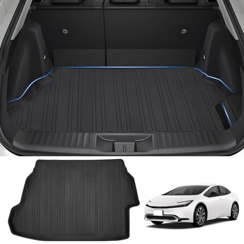 GIMUYA トヨタ 新型 60系 プリウス ラゲッジマット 3D 防水 立体構造 トランクマット カーマット PRIUS ZVW6#/MXWH6# 2023年? 専用 設計 TPE材質 アクセサリー 内装 カスタムパーツ 耐汚れ/耐摩擦/キ 21b134a4