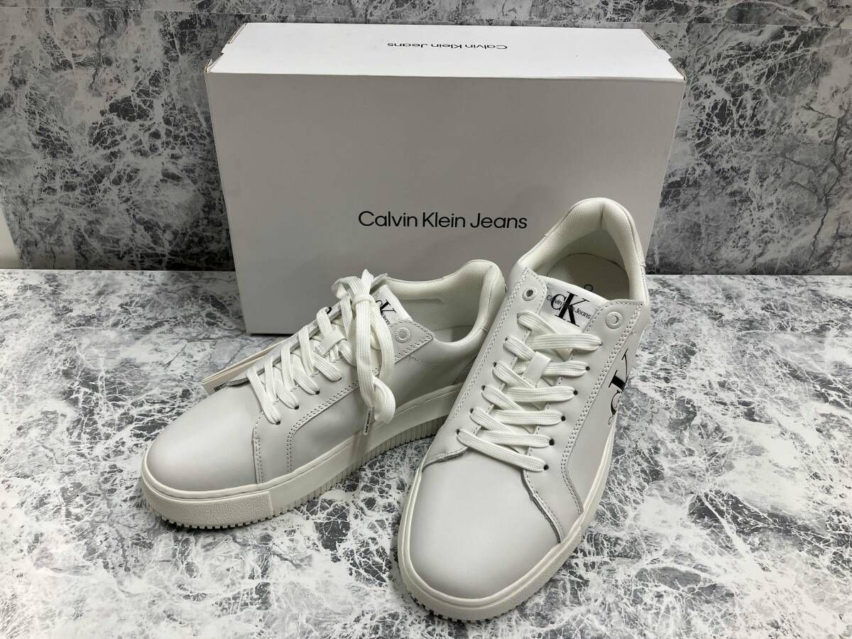 Calvin Klein Jeans / カルバンクラインジーンズ スニーカー YM00681-01U-41 ホワイト 25.5cm
